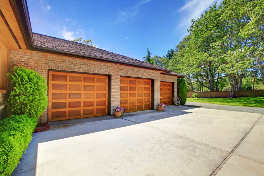 New Garage Door on a modern Country Farmhouse