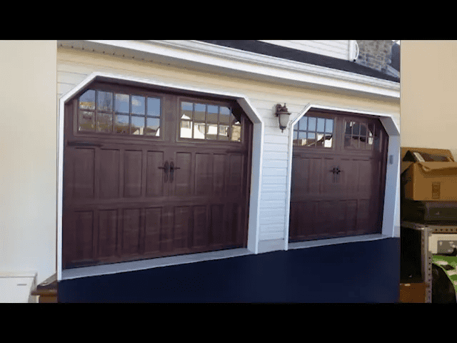 Amarr Classica carriage house door with large glass sections